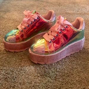Platform Pink Rainbow Shoes